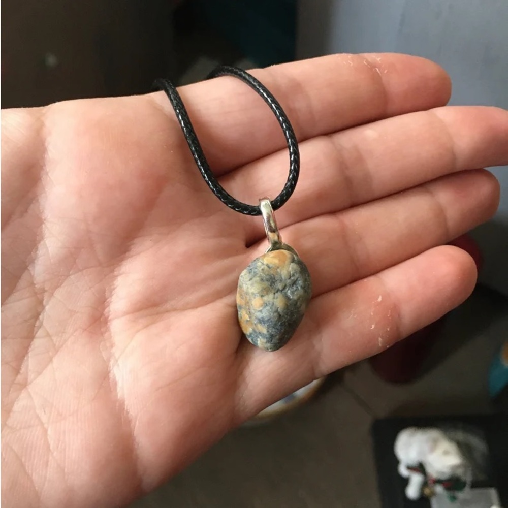 Real Lake Erie rock necklace